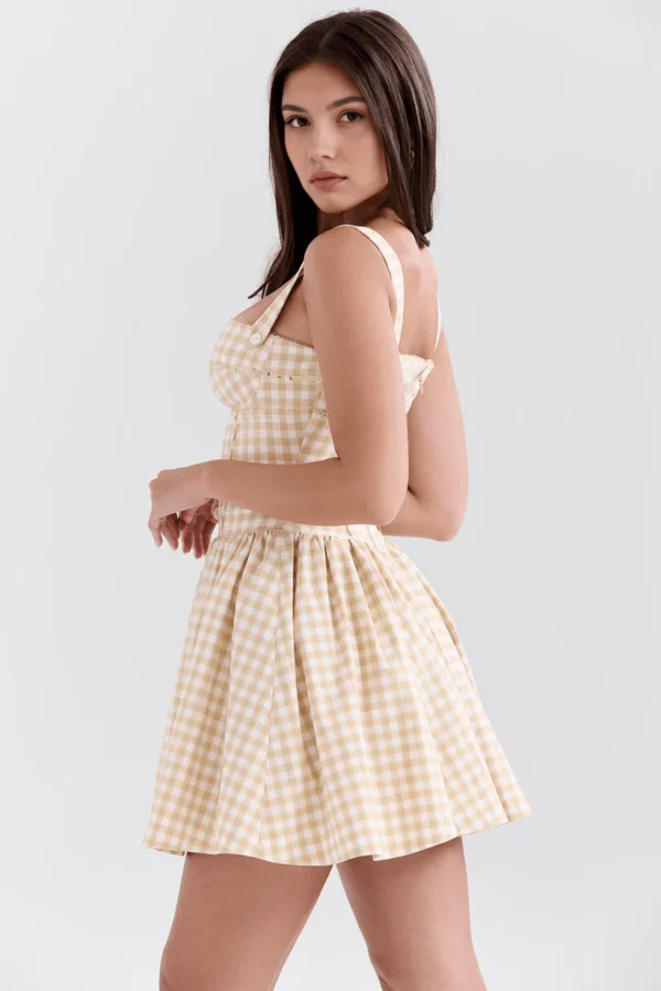 Scarlett Kurzes Kleid Rosa - Imagem 2