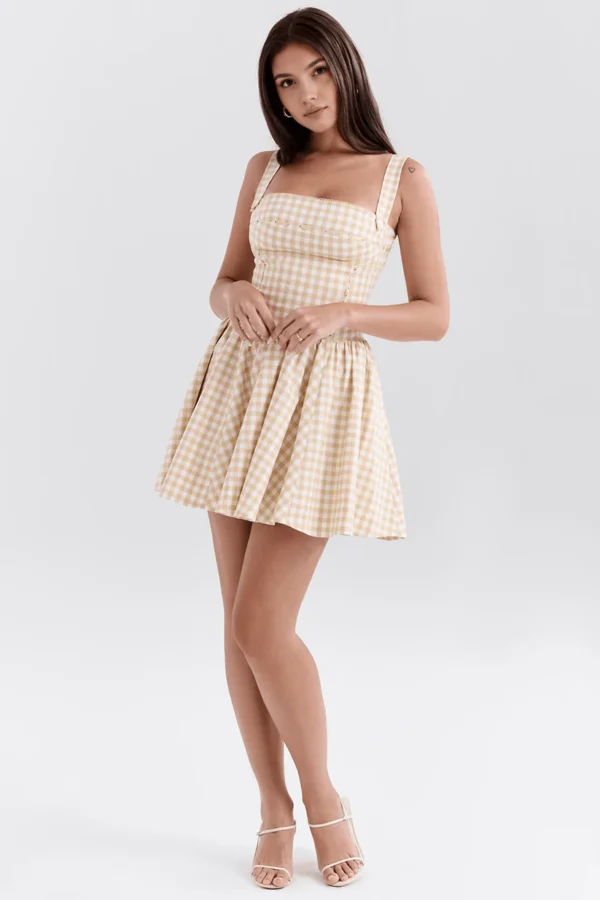 Scarlett Kurzes Kleid Rosa - Imagem 3